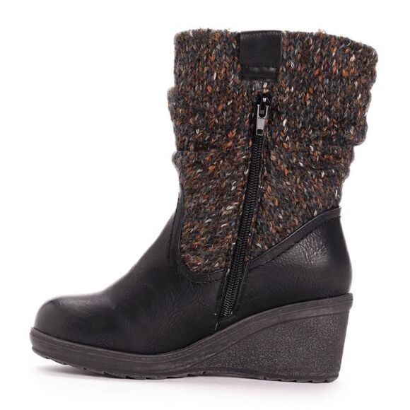 🆕NWT MUK LUKS Women's Palmer Boots - Black - Picture 3 of 4